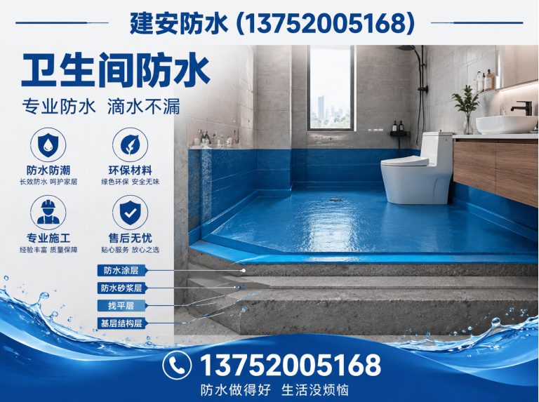 河北区卫生间防水展示图